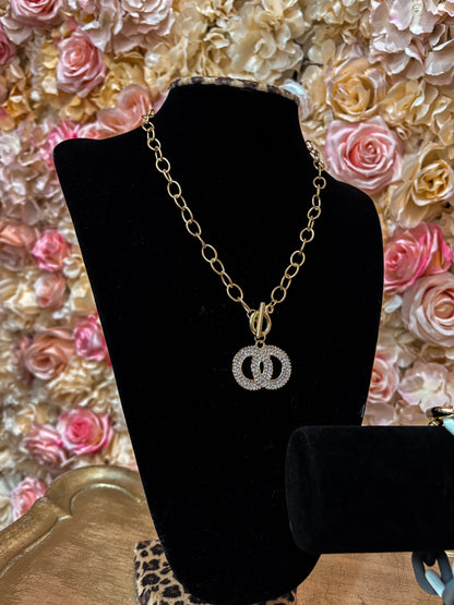 Double Link Bling Necklace