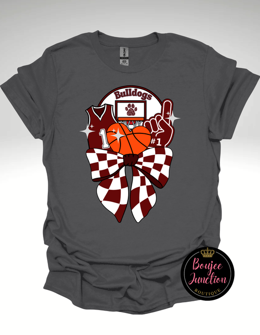 Iola Basketball Bows & Goals Tee