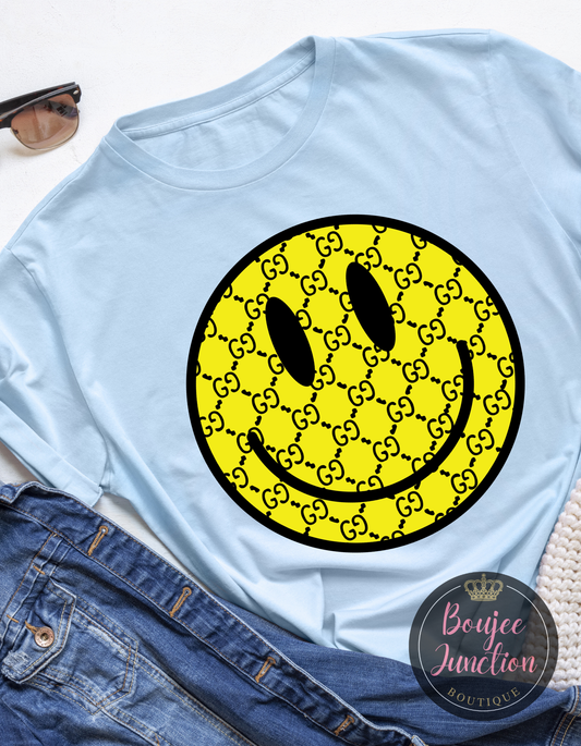 Designer Yellow Smiley Transfer