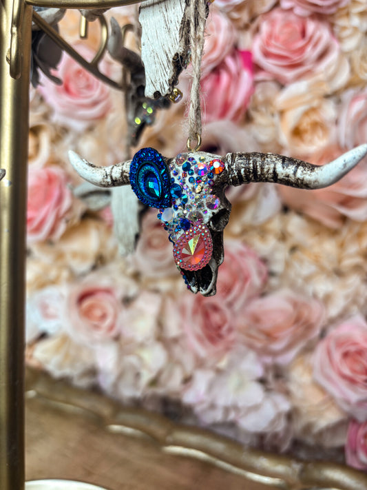 Electric Rodeo Mini Cow Skull
