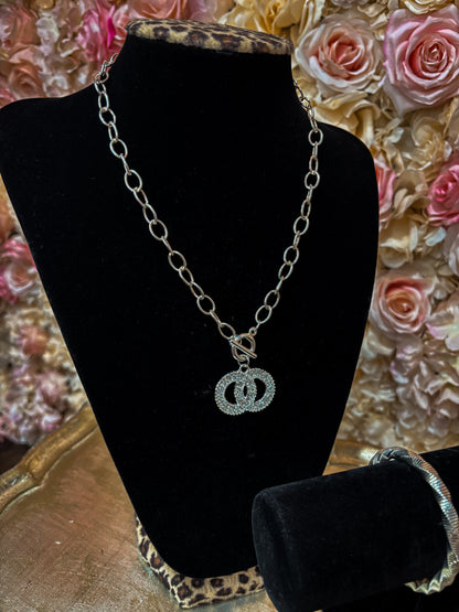Double Link Bling Necklace