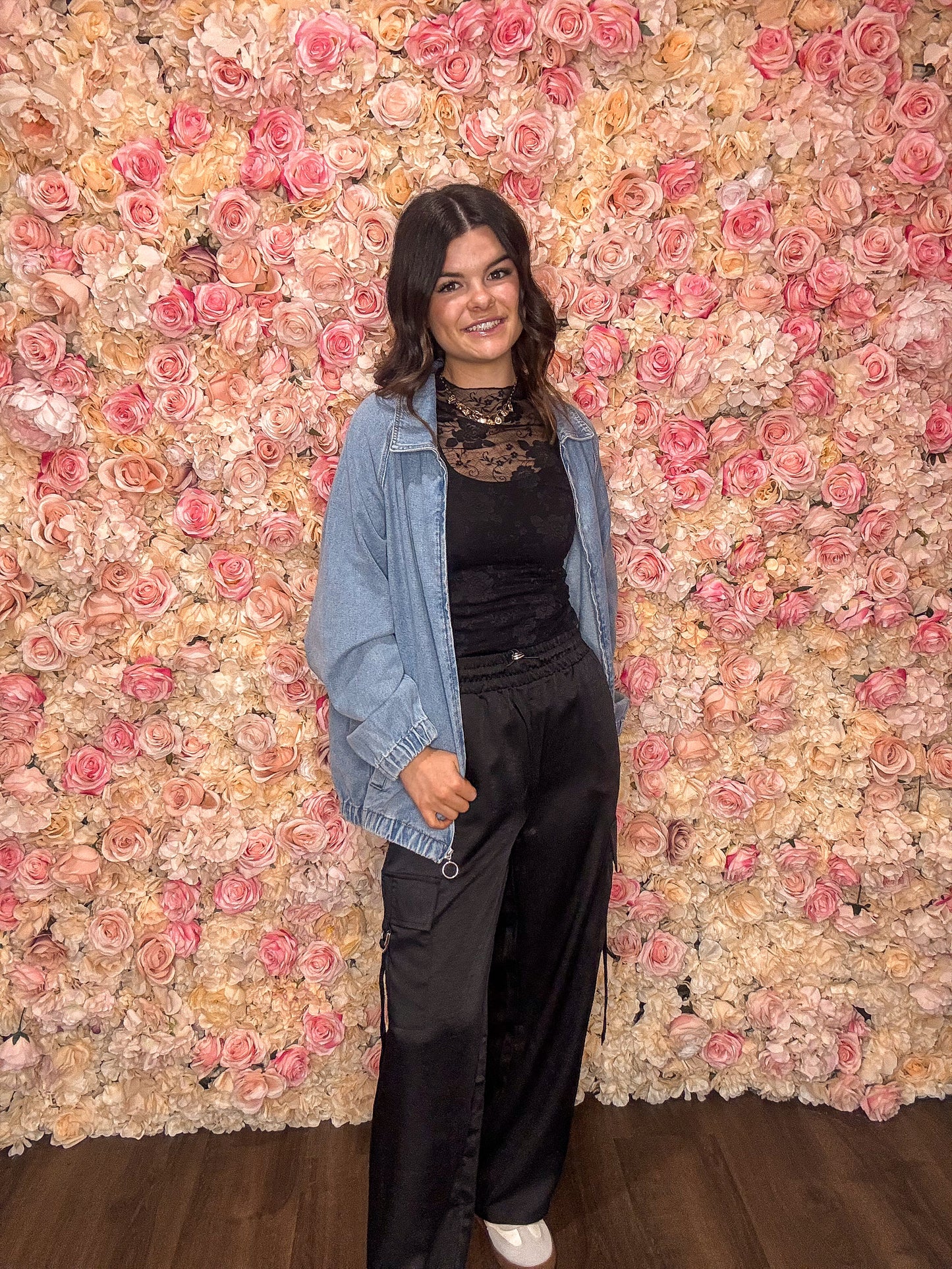 Midnight Luxe Satin Cargo Pants