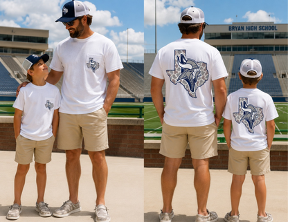Custom Camo School Spirit Pocket Tee