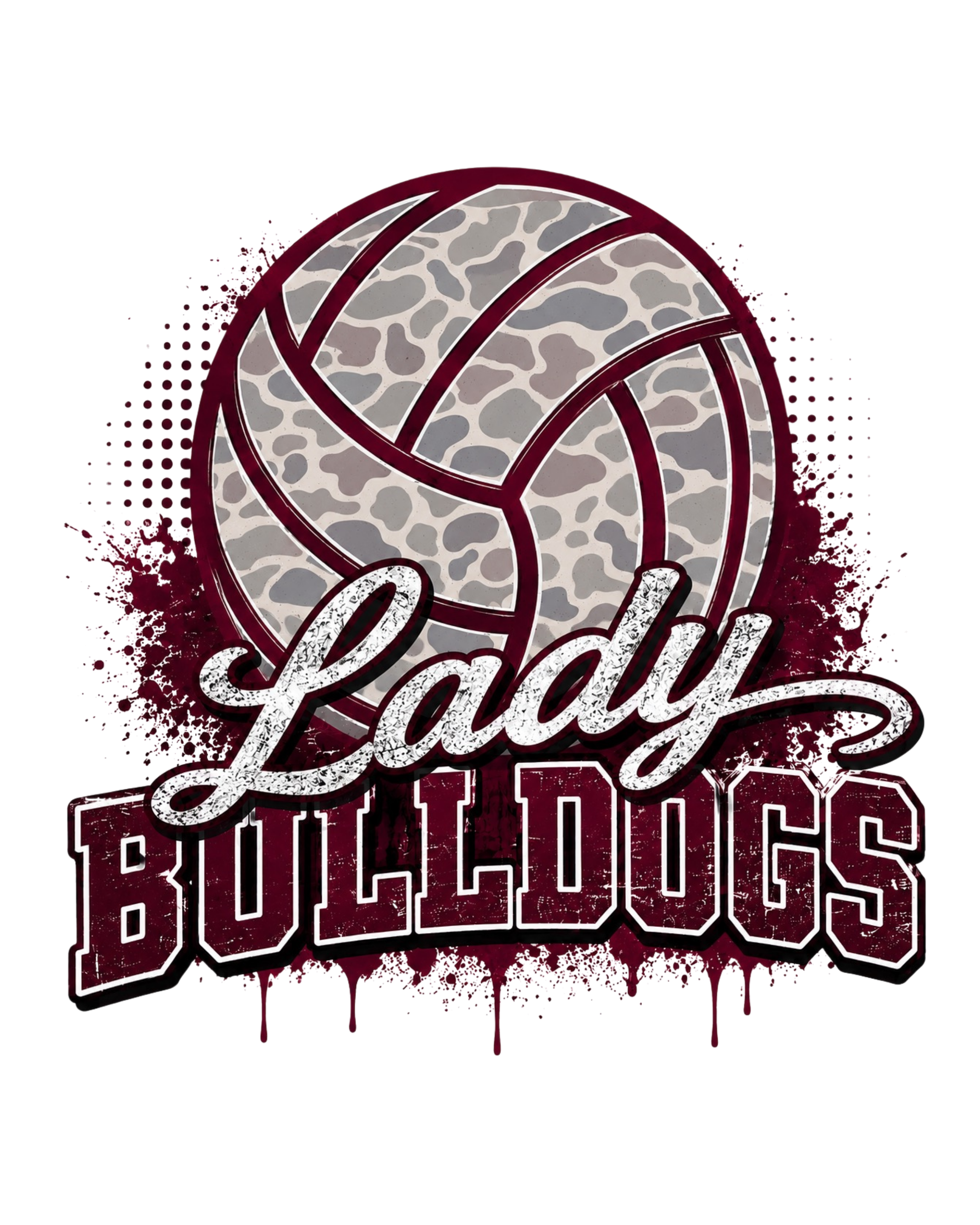 Custom Camo Volleyball Spirit Tee