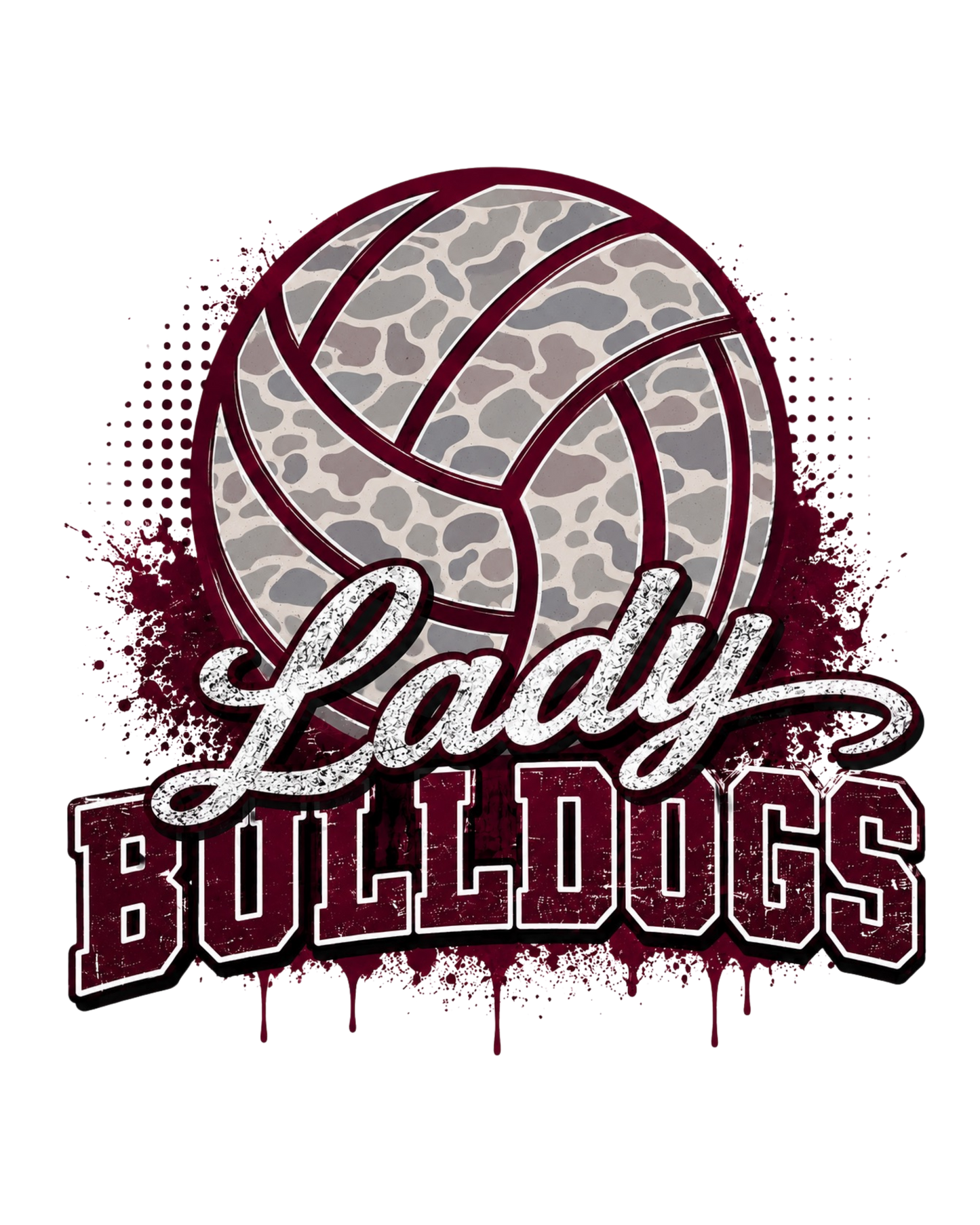 Custom Camo Volleyball Spirit Tee