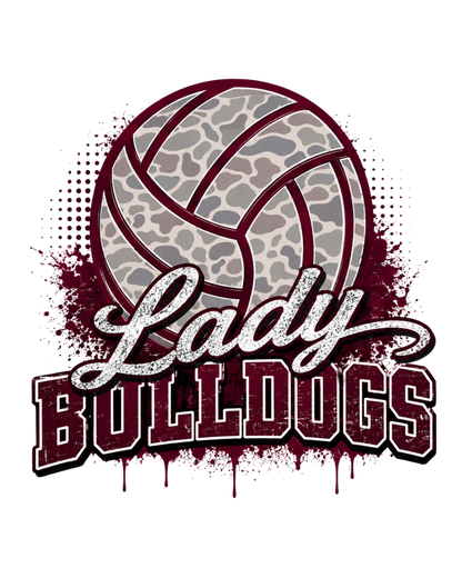 Custom Camo Volleyball Spirit Tee