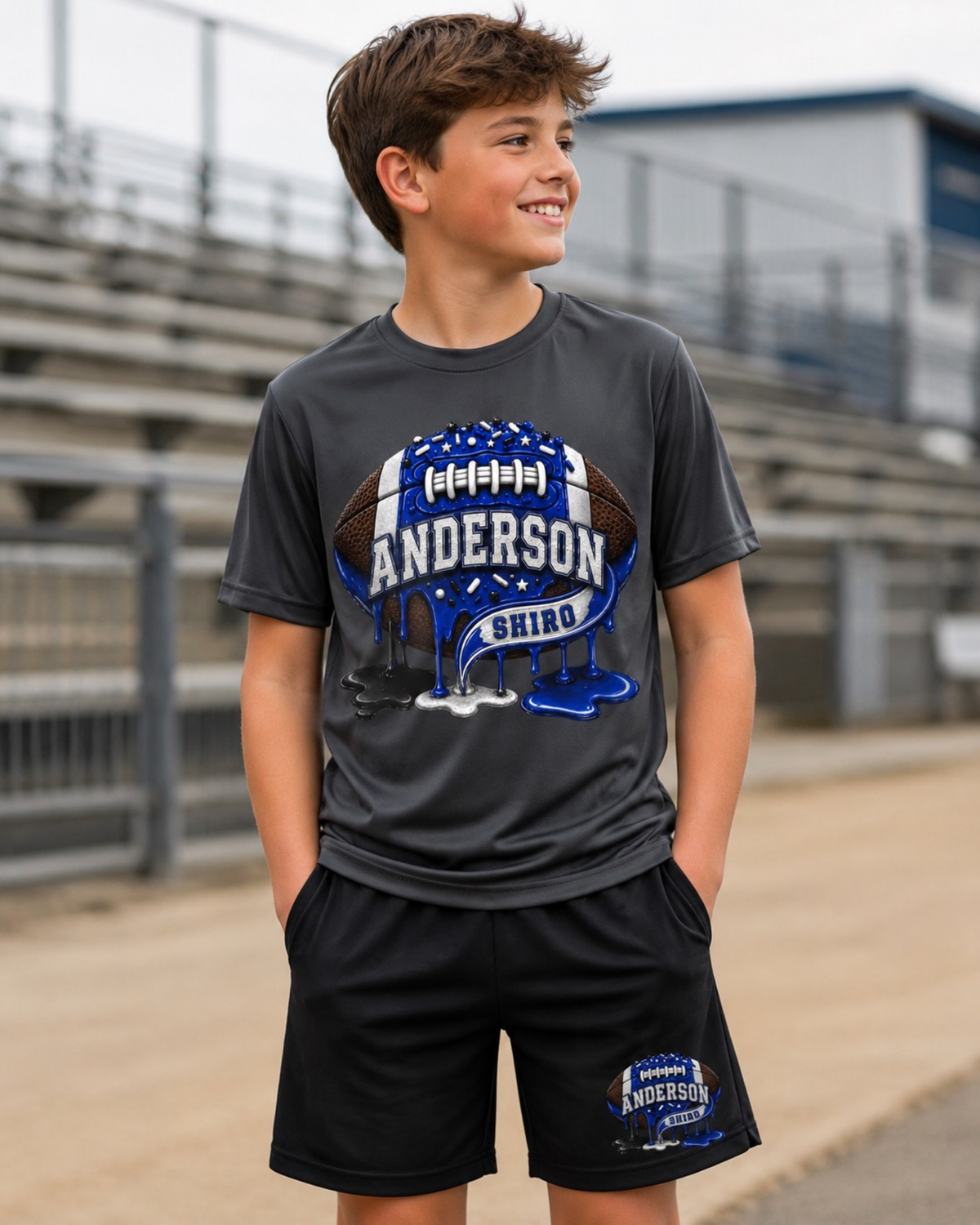 Custom Friday Night Football Drip Tee