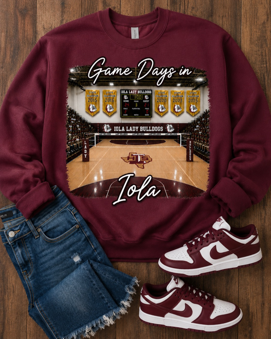 Game Days in Iola Sweatshirt