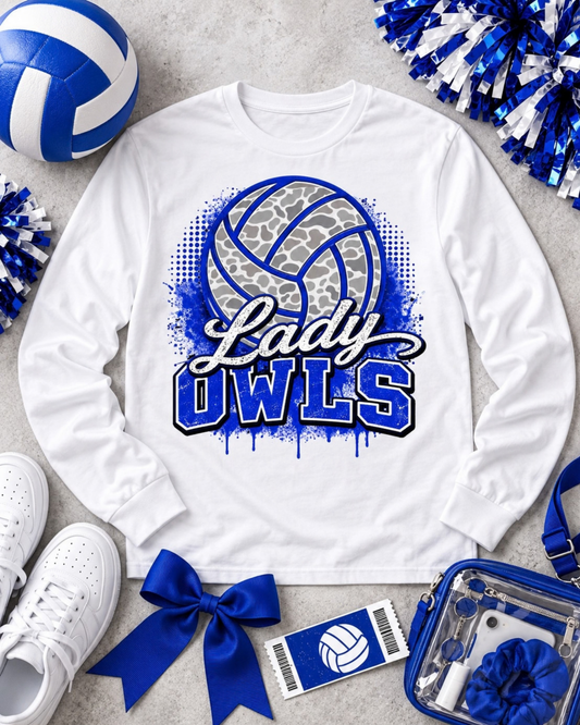 Lady Owls Volleyball Long Sleeve