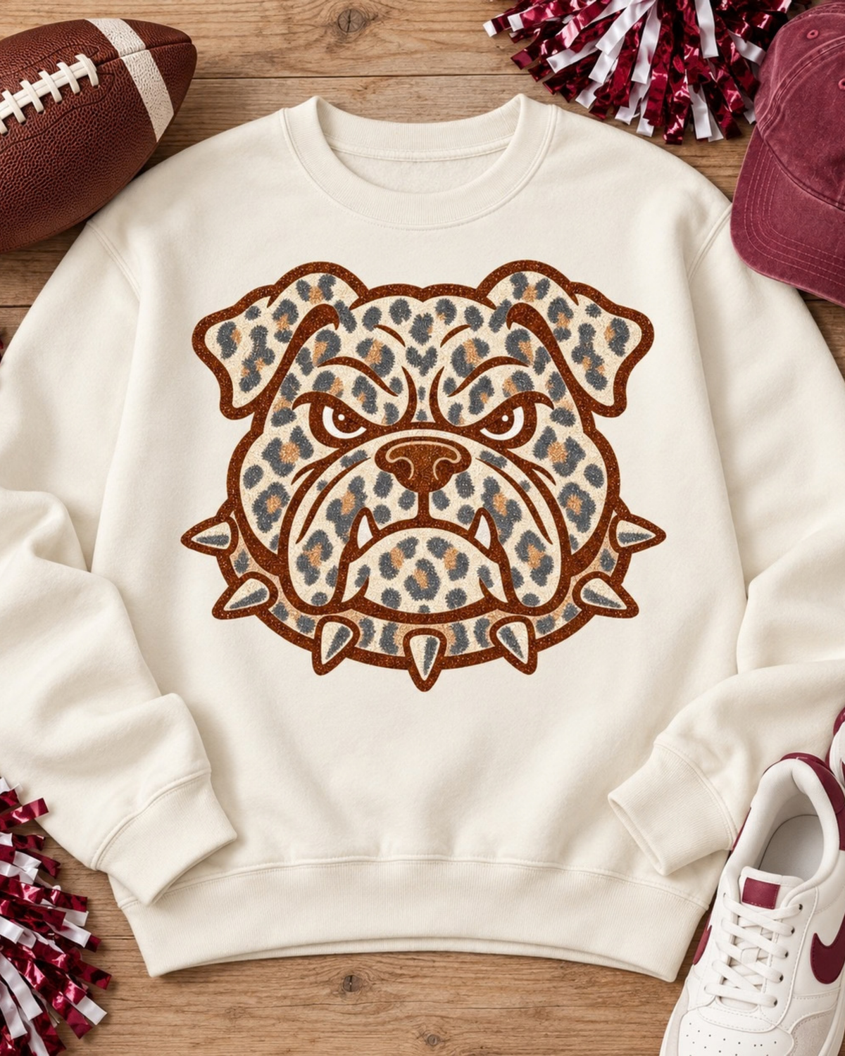 Leopard Spirit Bulldog Sweatshirt
