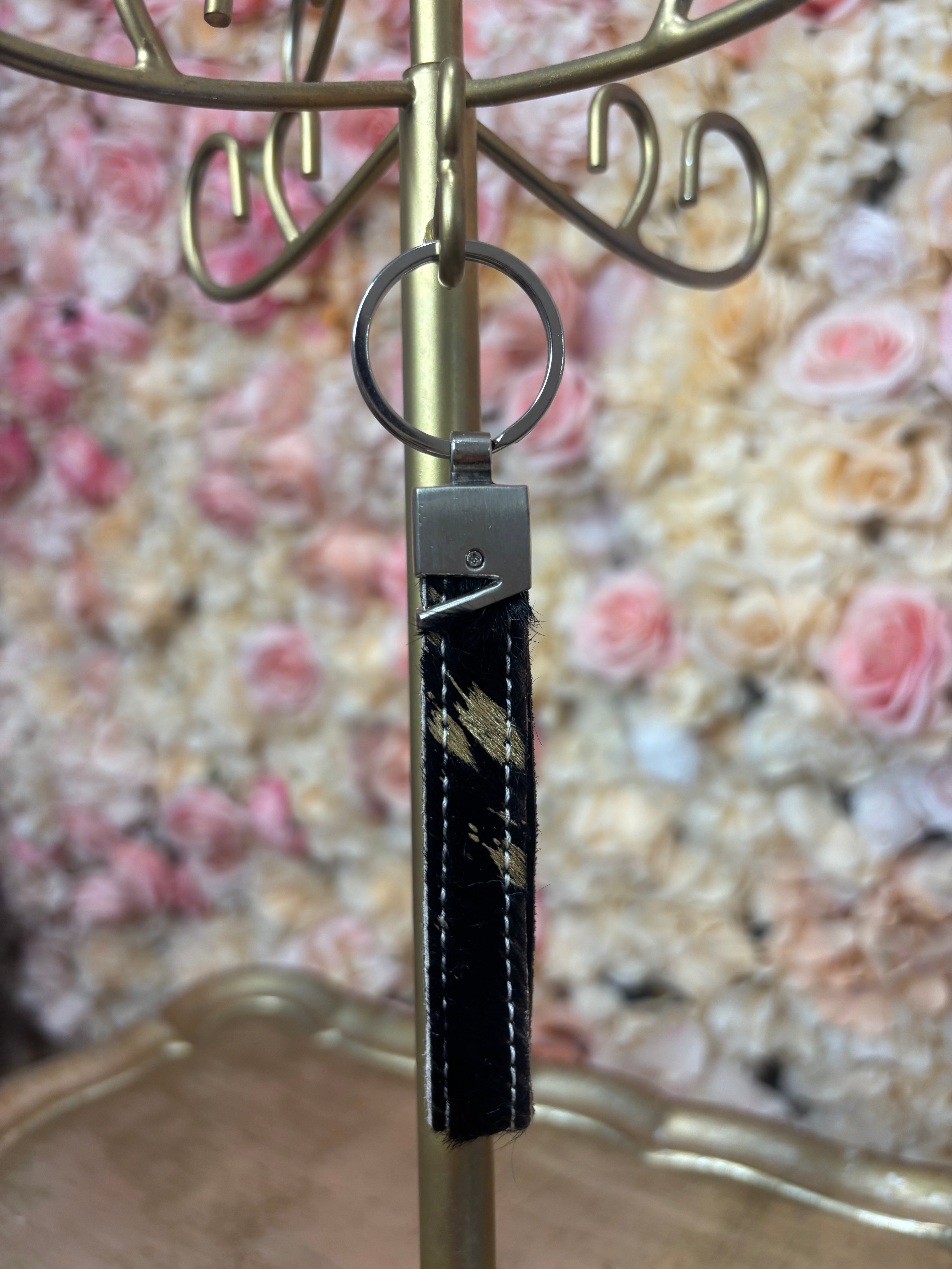Rust And Rhinestone Rust & Rhinestone Small Keychain Wristlet – Boujee Junction Boutique