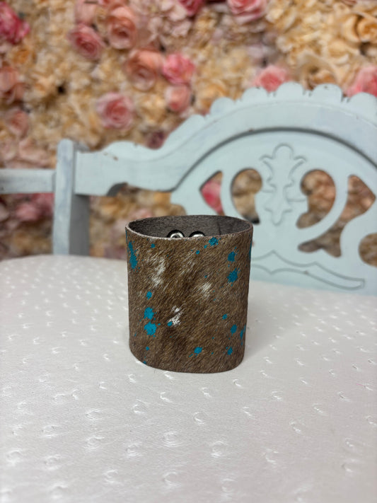 Wild West Cowhide Cuff