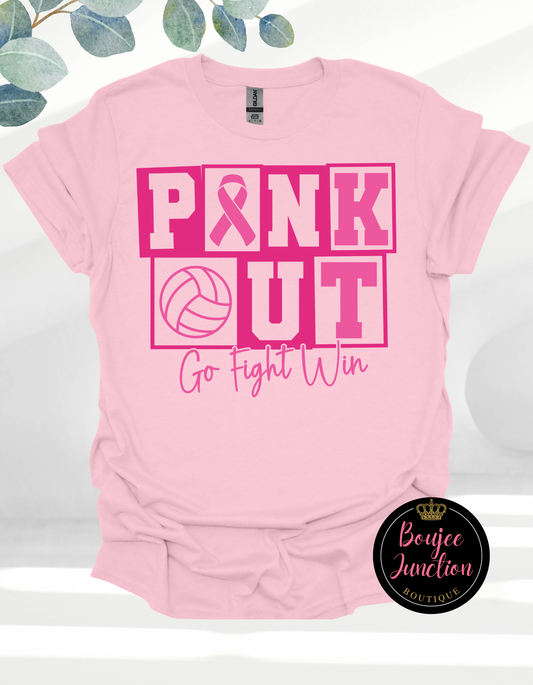Pink Out Volleyball Transfer