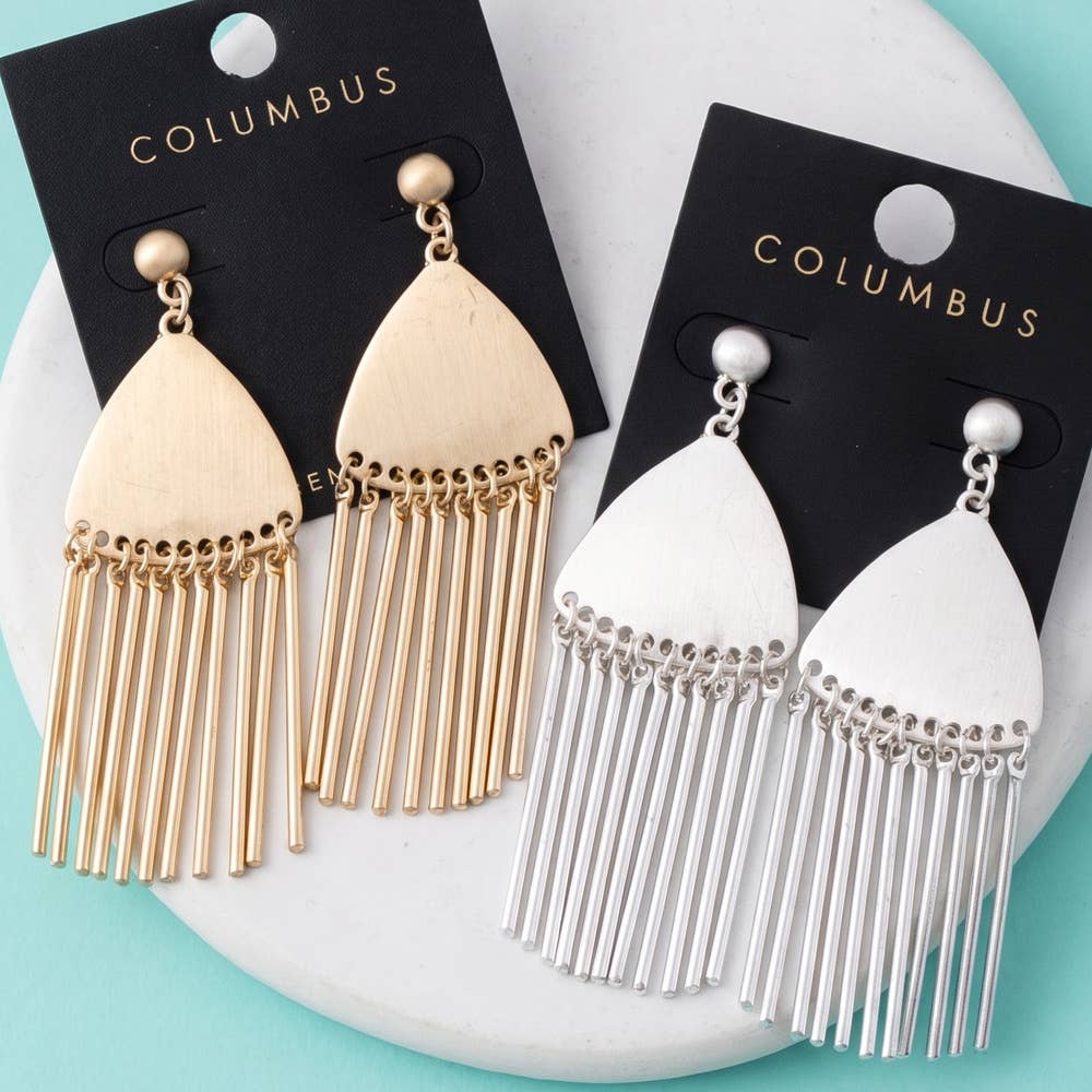 Statement Fringe Drop Earrings