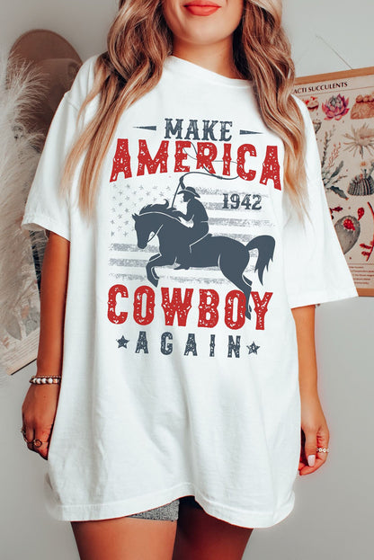 AMERICA COWBOY Graphic Western Tee