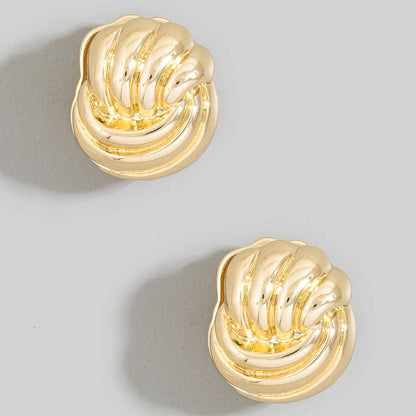 Chunky Knot Stud Earrings
