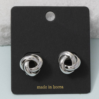 Interlocking Knot Stud Earrings