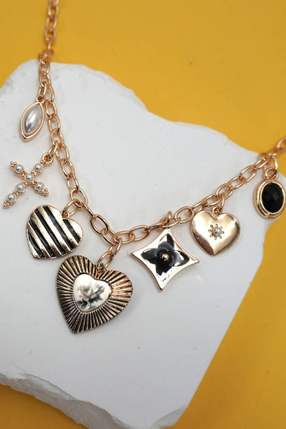 Vintage Heart Charm Necklace