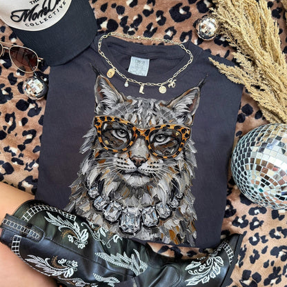Glam Wildcat Mascot Graphic Tee