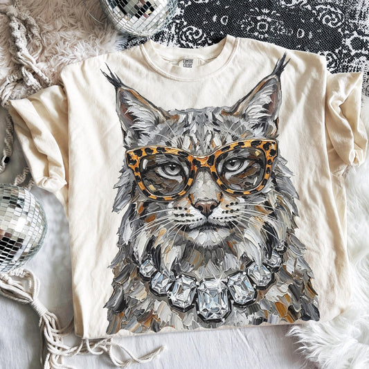 Glam Wildcat Mascot Graphic Tee