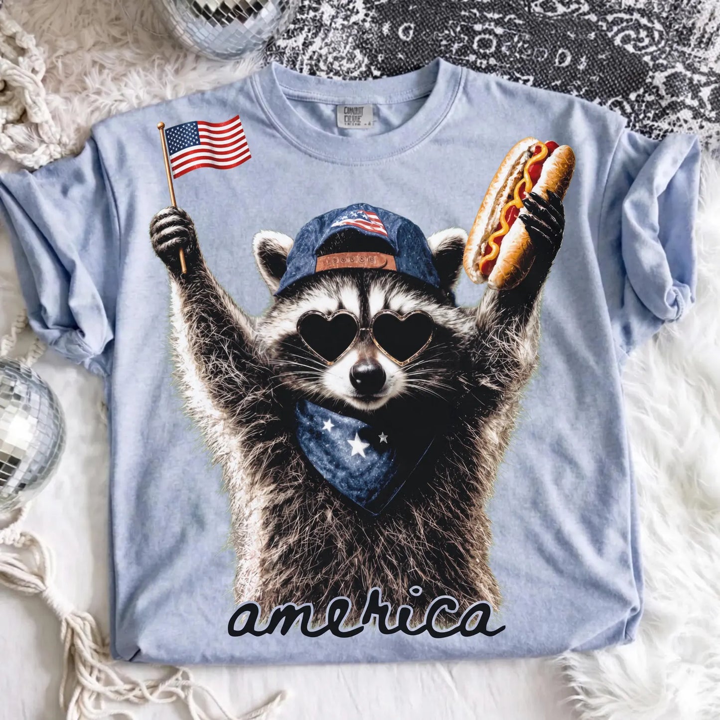 Patriotic Raccoon Transfer