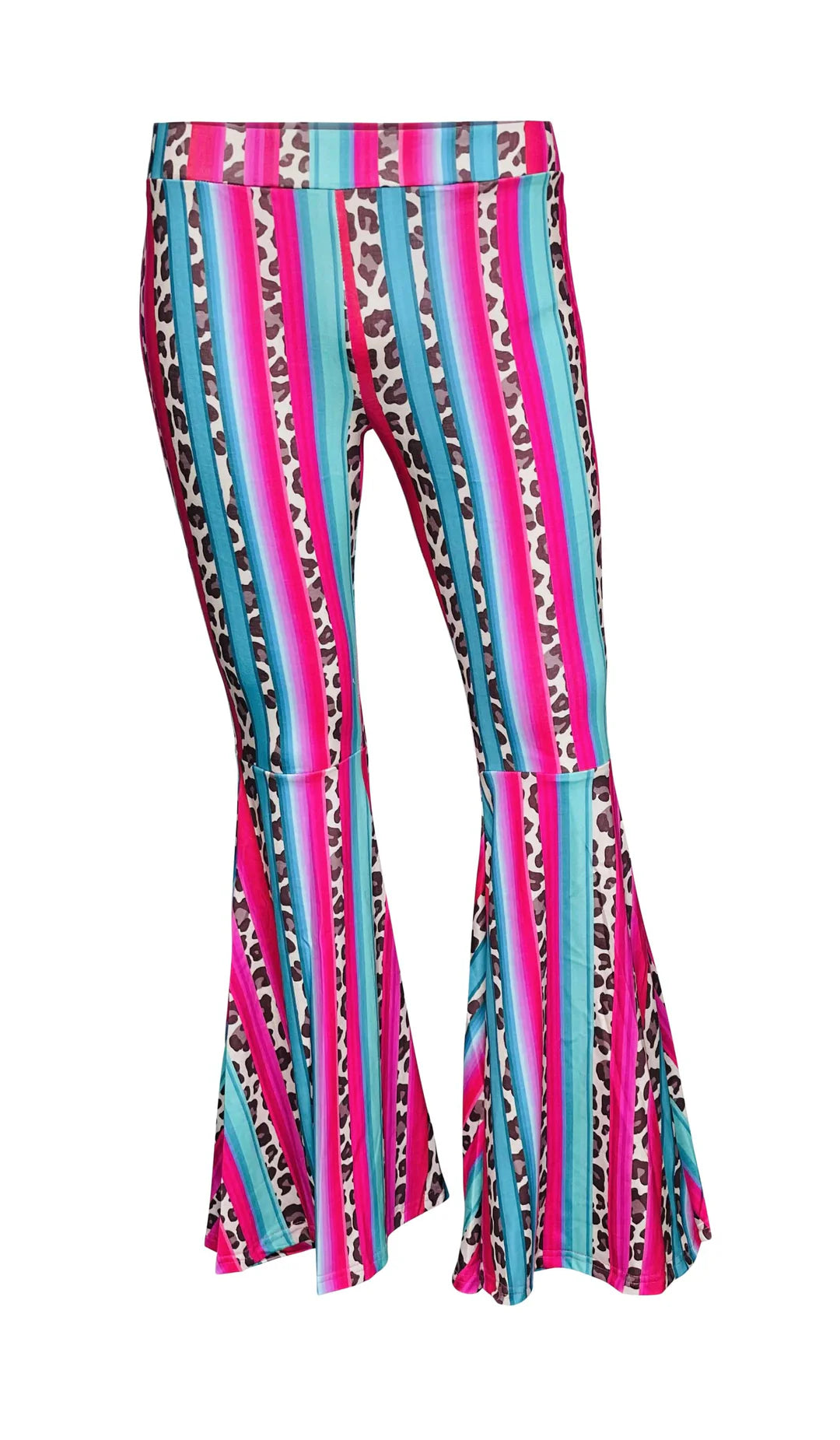 Serape Cheetah Bell Bottoms