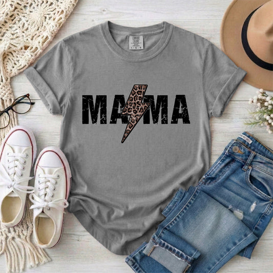 Distressed Mama with Bolt Transfer