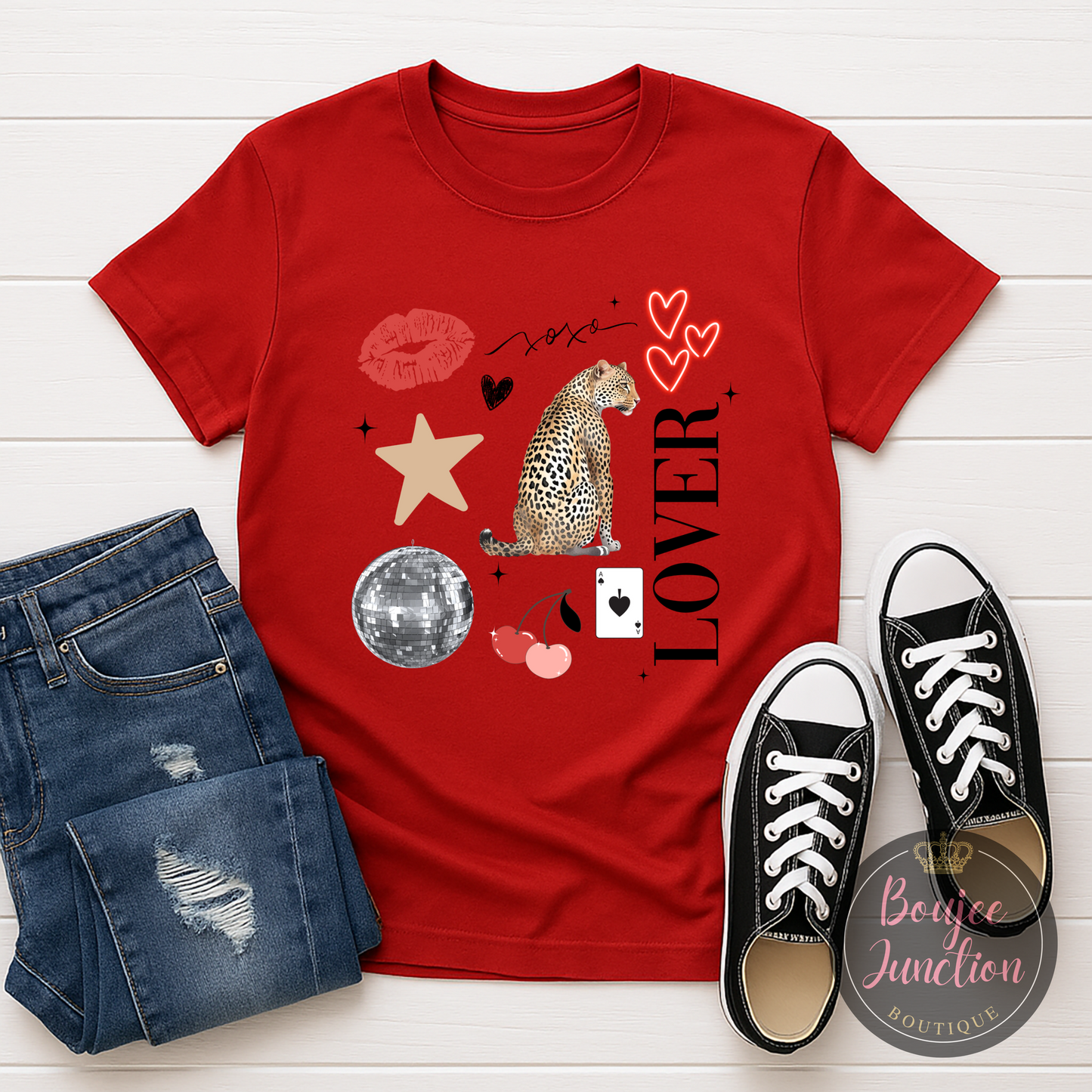 Leopard Lover Valentine's Tee