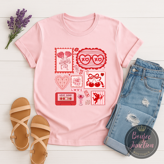 Love Stamp Valentine's Tee