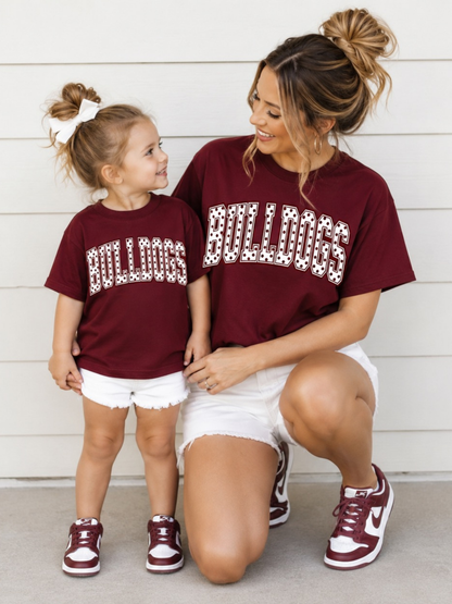 Polka Dot Letter School Mascot Tee